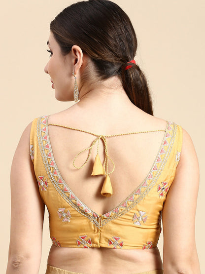 Orgenza Embroidered Padded Blouse