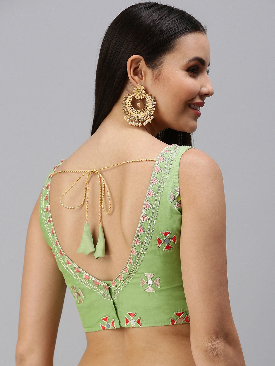 Orgenza Embroidered Padded Blouse