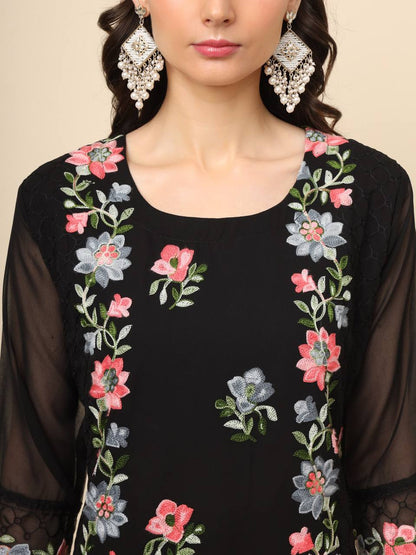 Trending Black Georgette Kurti