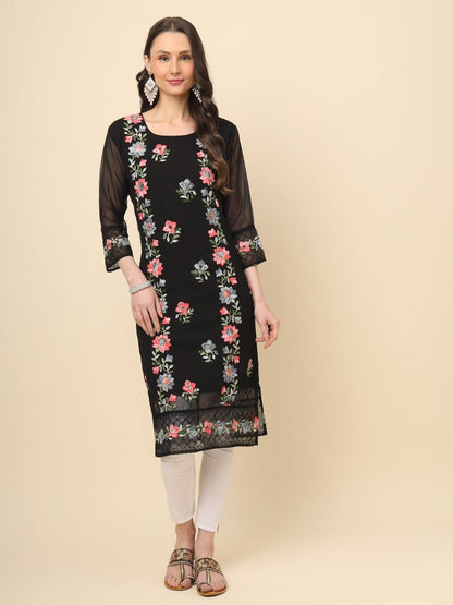 Trending Black Georgette Kurti