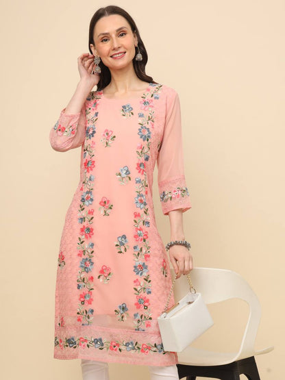 Trending Pink Georgette Kurti