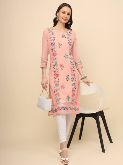 Trending Pink Georgette Kurti