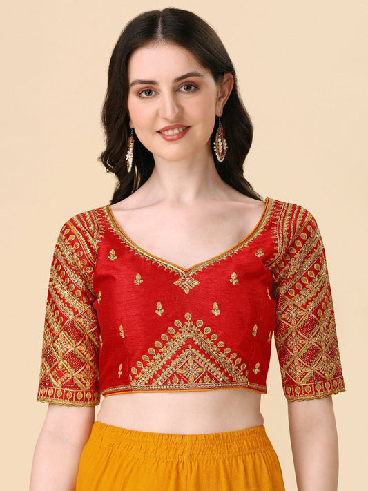 Heavy Embroidered Designer  Blouse