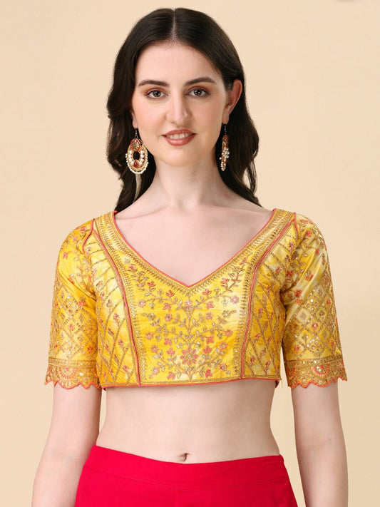 Heavy Embroidered Designer  Blouse