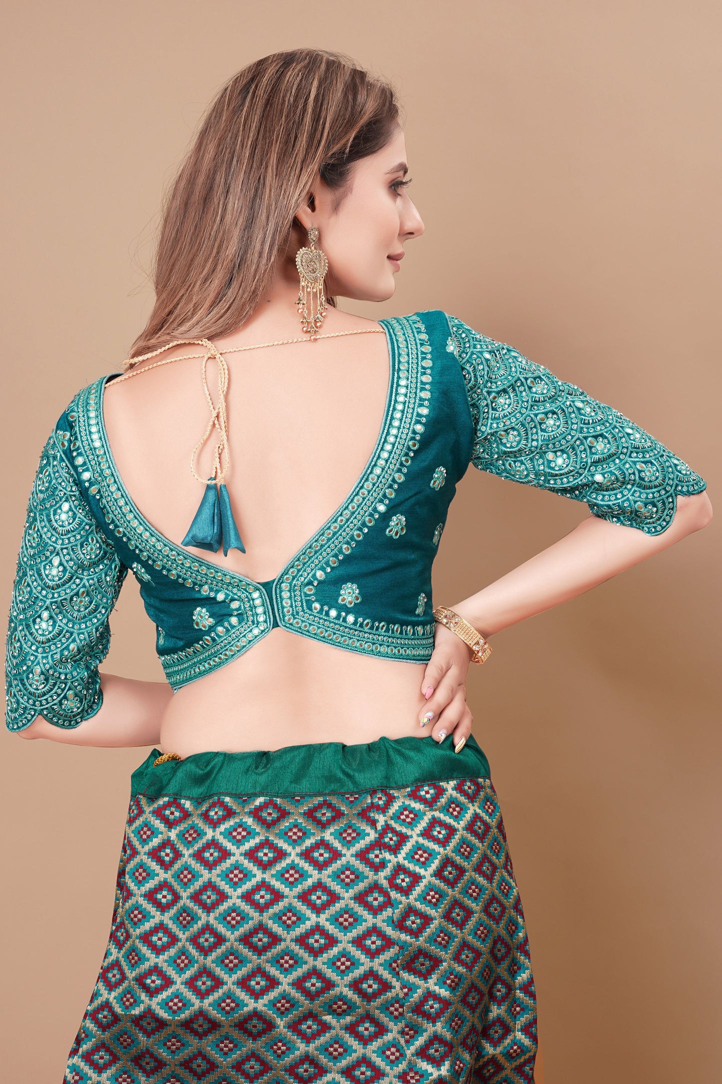 Heavy Embroidered Designer  Blouse