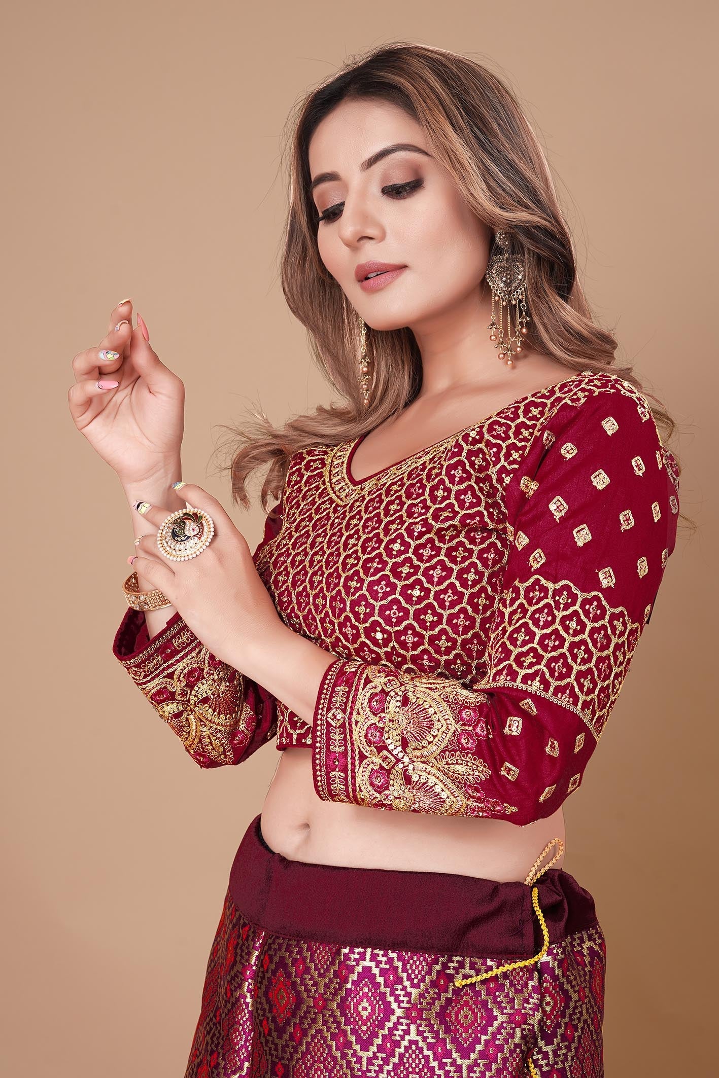 Glamorous Embroidered Designer Blouse